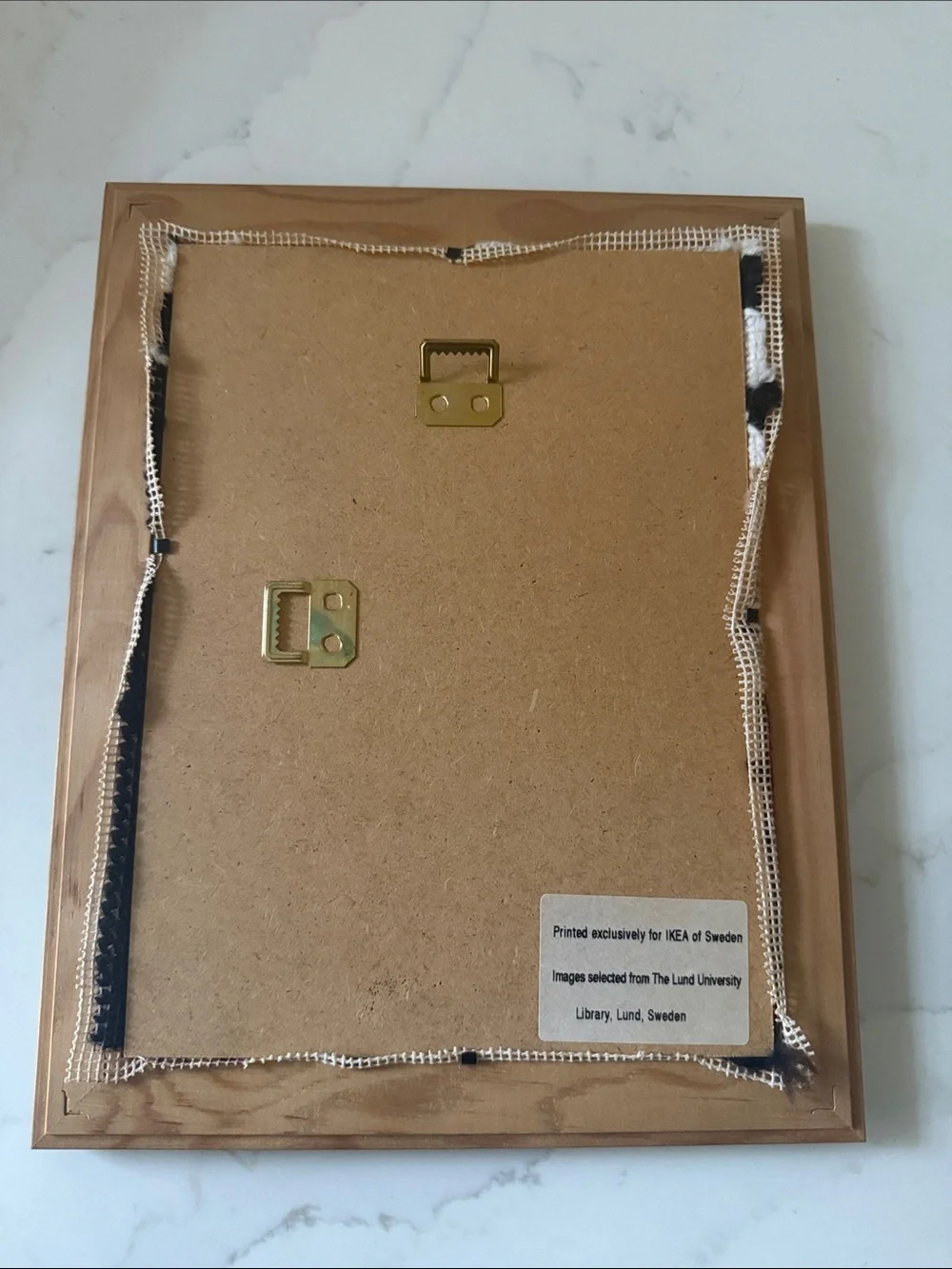 Vintage Woodland Lodge Style Yarn Art in IKEA Frame